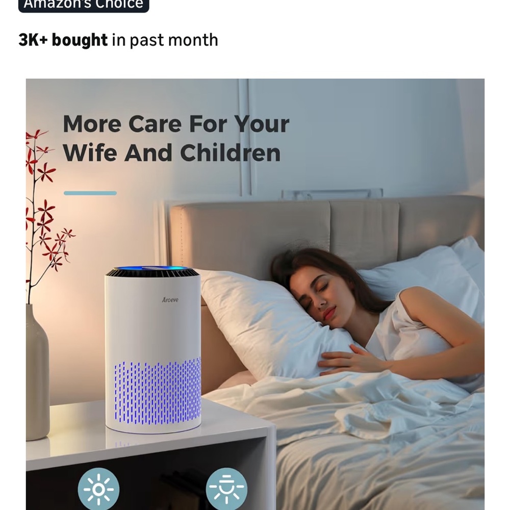 Brand new Aroeve Air Purifier with - Picture 7 of 8
